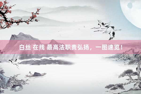 白丝 在线 最高法职责弘扬，一图速览！