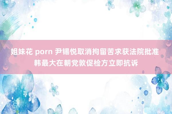 姐妹花 porn 尹锡悦取消拘留苦求获法院批准 韩最大在朝党敦促检方立即抗诉